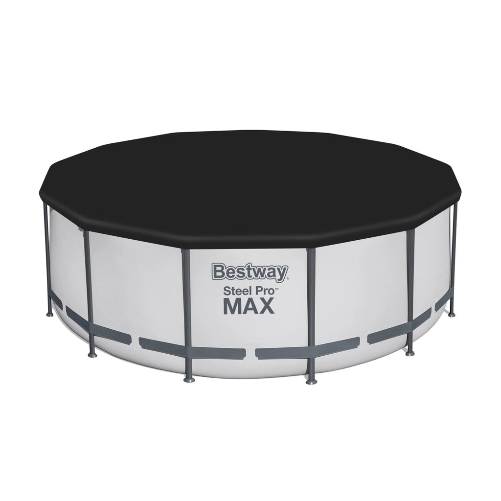 Piscina Fuori Terra Rotonda Bestway Steel Pro MAX con Pompa e Copertura