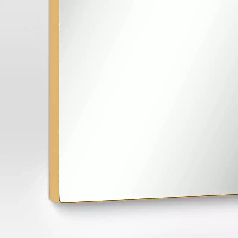 Specchio da mensola infinito in ottone 61 x 91 cm - Threshold™: resistente alla ruggine, montaggio a parete, arredamento moderno
