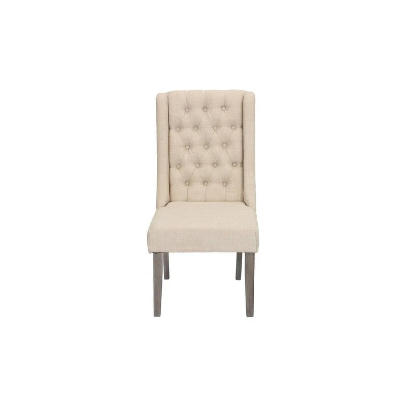 Set da pranzo allungabile Best Quality Furniture da 9 pezzi, in stile rustico grigio