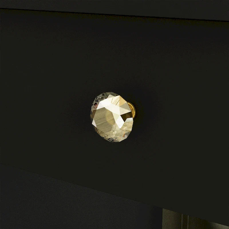 Lussuosa Toeletta da Trucco a LED con 9 Cassetti Elegante Postazione Trucco