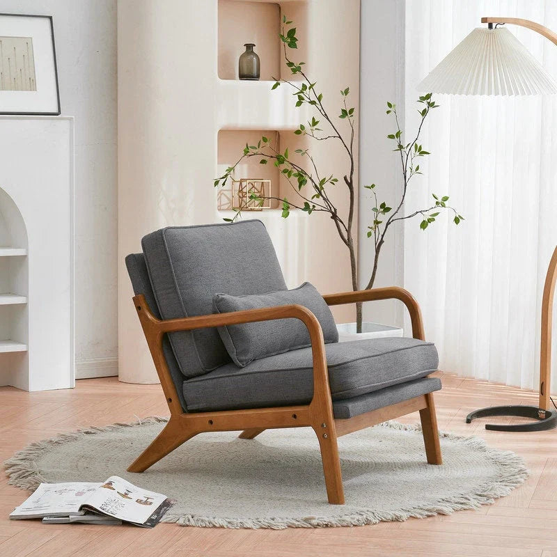 Poltrona imbottita Mid-Century Modern