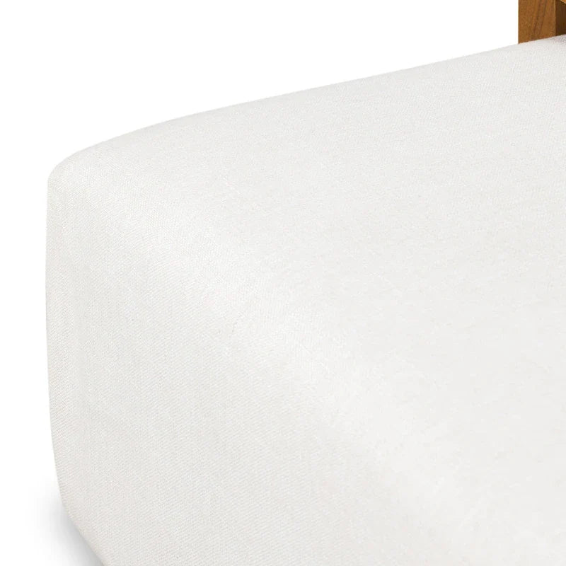 Pouf Jarmo Poly & Bark con Tavolino Regolabile in Noce - Vera Pelle Italiana Pieno Fiore