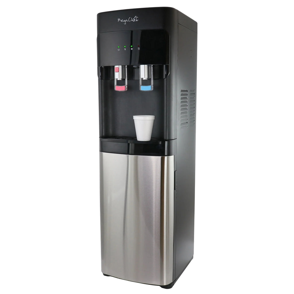 Distributore d'acqua calda e fredda con carico inferiore MegaChef - 12x13.6x41