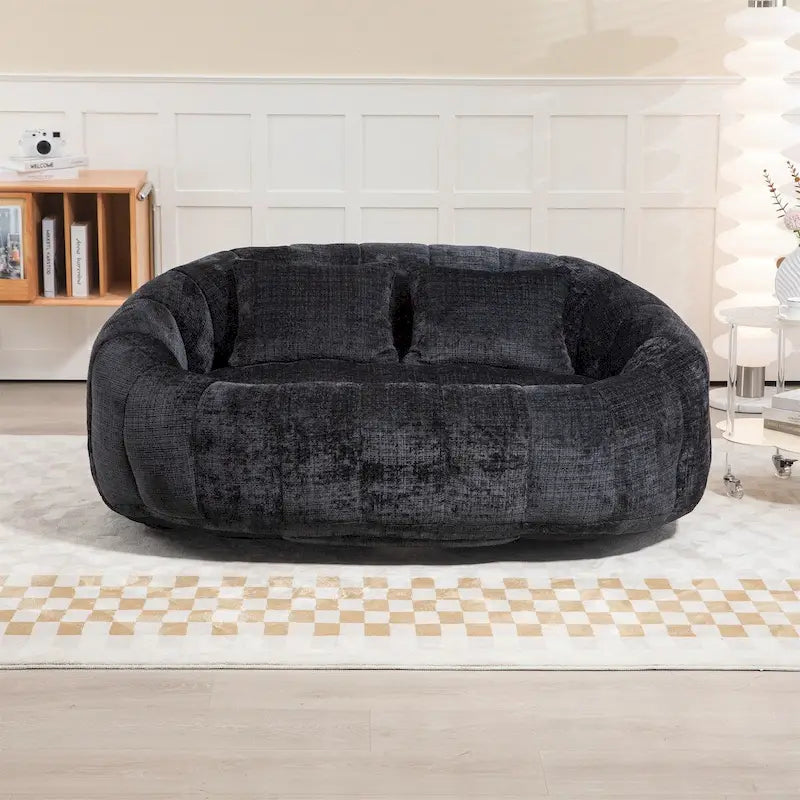 Fauteuil poire paresseux en chenille
