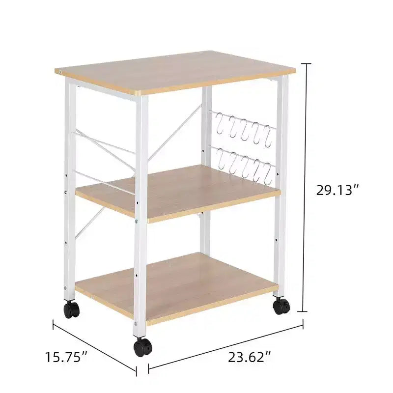 Baker's Rack 3-Tier Kitchen Utility Microwave Oven Stand