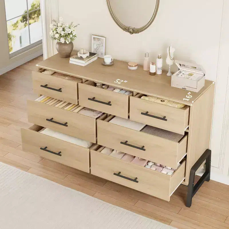 7-Drawer Dresser for Bedroom - 52" Wide Storage Chest