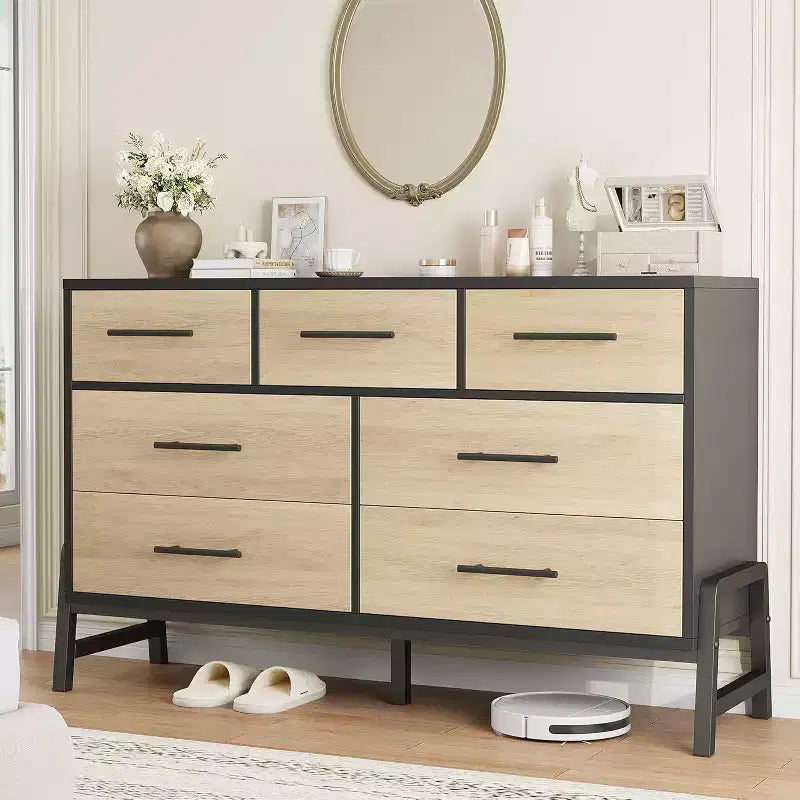 7-Drawer Dresser for Bedroom - 52" Wide Storage Chest