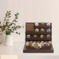 Coin Display Holder Red Brown 1 Pc