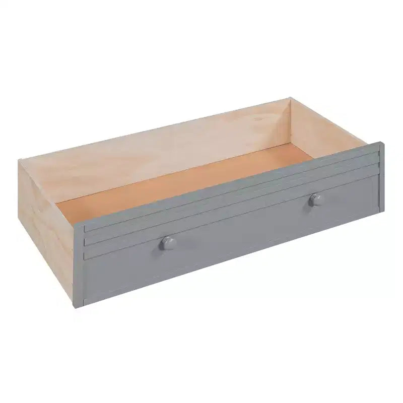 Twin over Twin Bunk Bed with Slide and Desk for Kids, Wood Twin Bunk Bed Frame with Storage Staircase and Drawers & Shelves