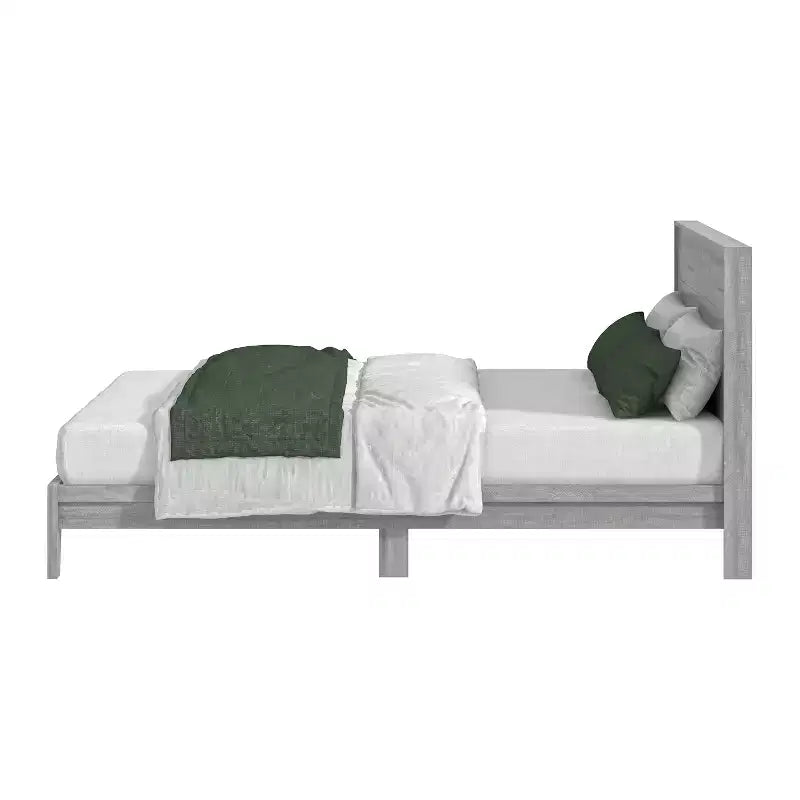 Letto Galano Queen Payne Luxe con testiera Rovere grigio polvere