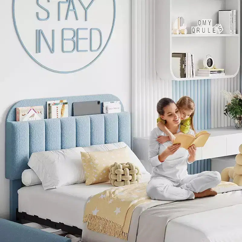 COZONY Struttura Letto Singolo/Singolo XL con Cassetti Contenitore