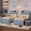 COZONY Twin/Twin XL Bed Frame with Storage Drawers