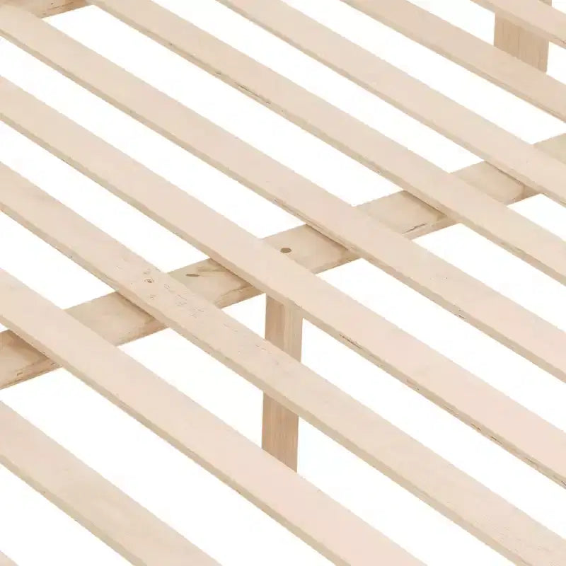 MAYEERTY Letto a castello Twin su Full con scaletta, Struttura letto in legno con sponde alte per bambini, Non richiede rete a doghe/materasso a molle
