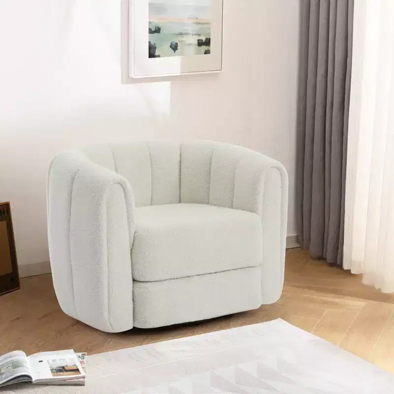 Poltrona girevole a barilotto Whisen Modern