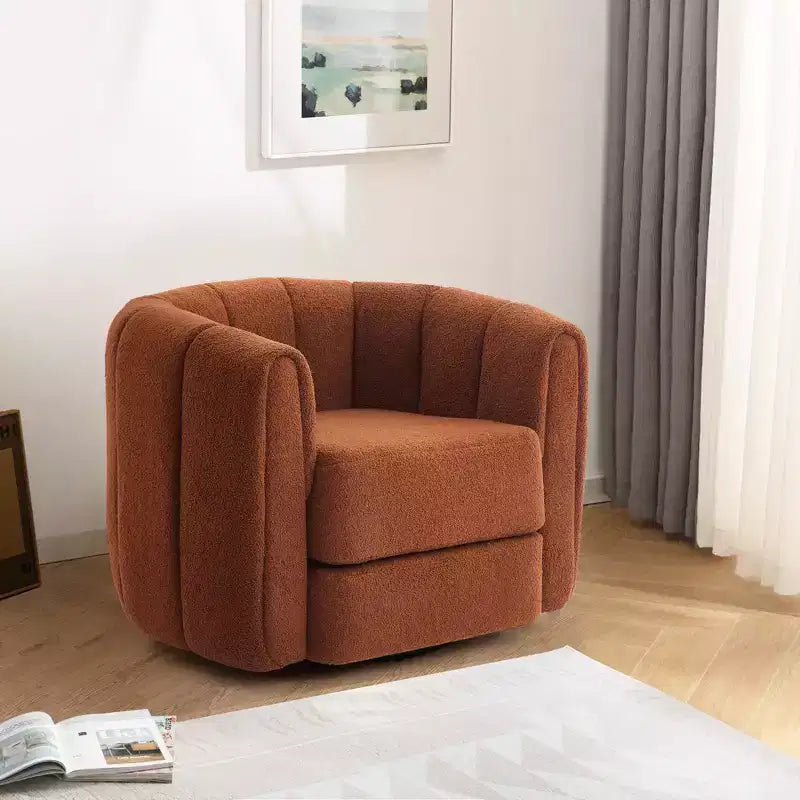 Poltrona girevole a barilotto Whisen Modern