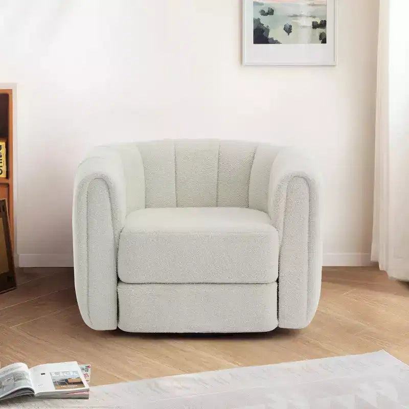 Poltrona girevole a barilotto Whisen Modern