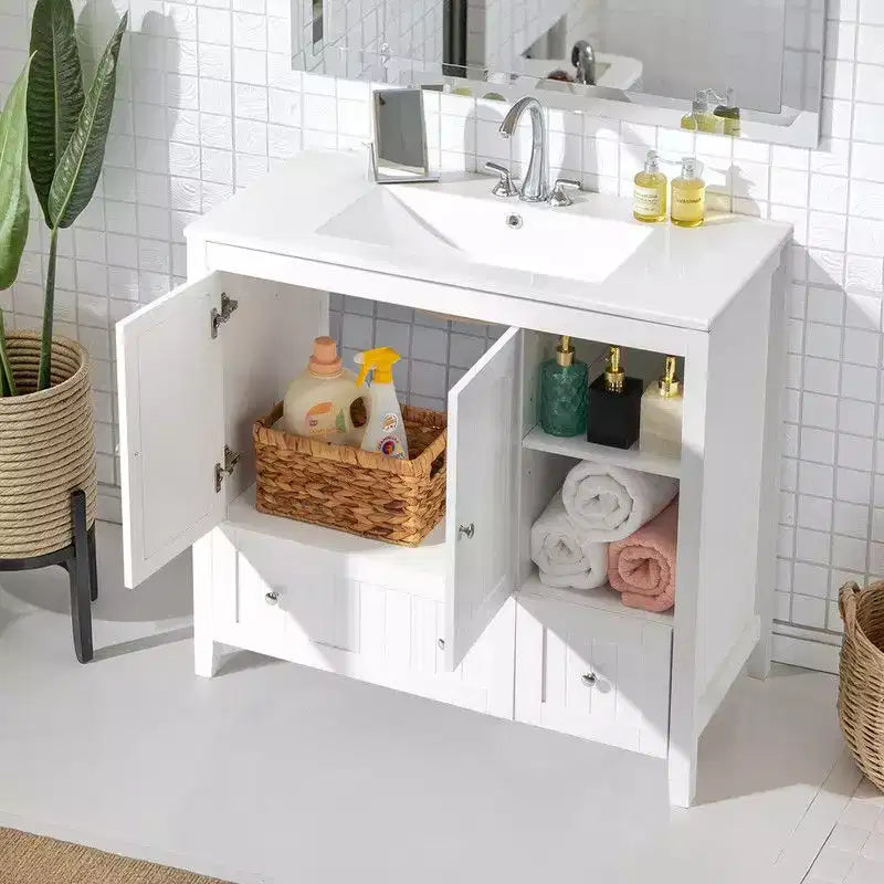 Mobile da bagno Karl Home bianco senza lavabo