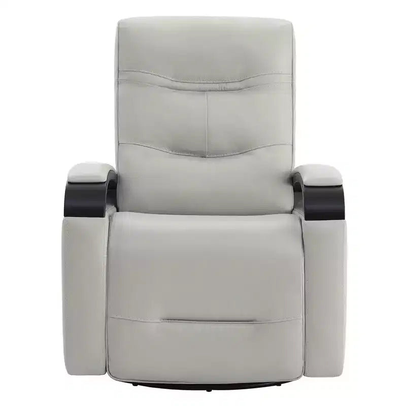 Leather Power Recliner Swivel Glider Rocker with Power Headrest