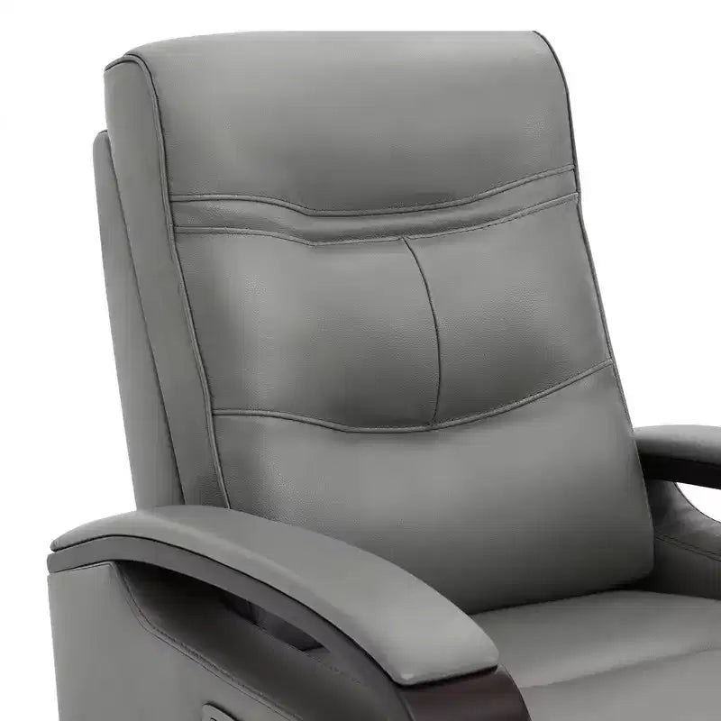 Leather Power Recliner Swivel Glider Rocker with Power Headrest