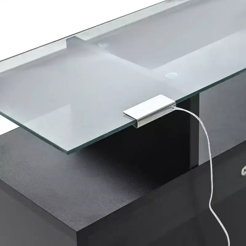 Slim Shoe Cabinet with 2 Flip Drawers and 1 Sliding Drawer - Entryway Organizer