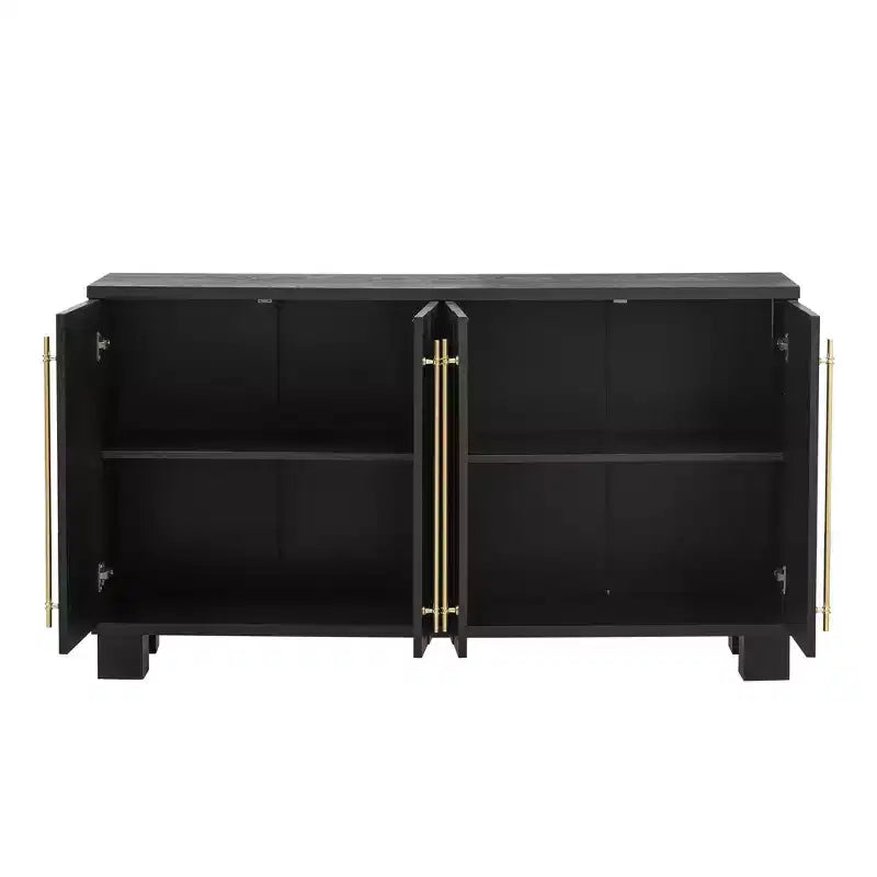 Modern Sideboard Cabinet, Bufft Cabinet with 4 Doors and 4 Shelves, Storage Cabinet for Living Room, Dining Room, Kitchen