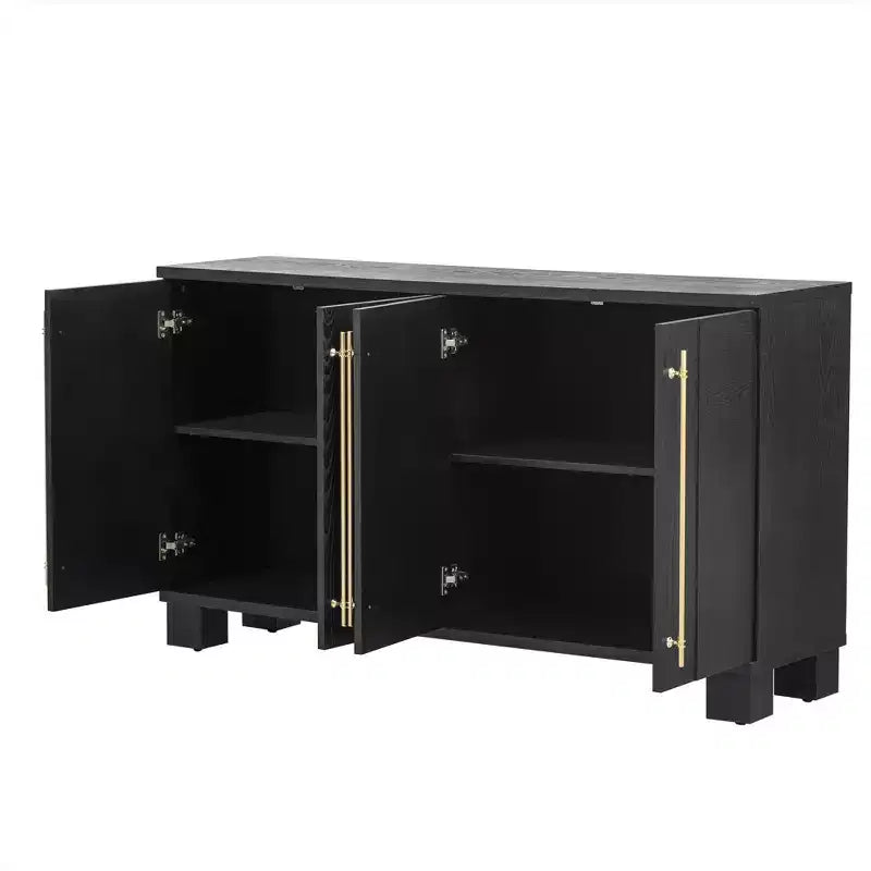 Modern Sideboard Cabinet, Bufft Cabinet with 4 Doors and 4 Shelves, Storage Cabinet for Living Room, Dining Room, Kitchen