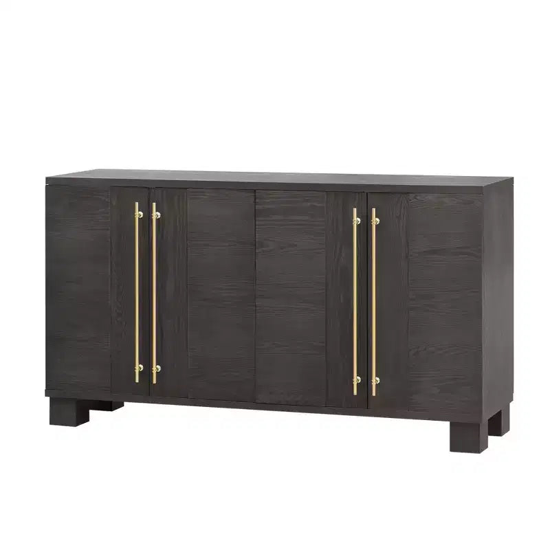Modern Sideboard Cabinet, Bufft Cabinet with 4 Doors and 4 Shelves, Storage Cabinet for Living Room, Dining Room, Kitchen