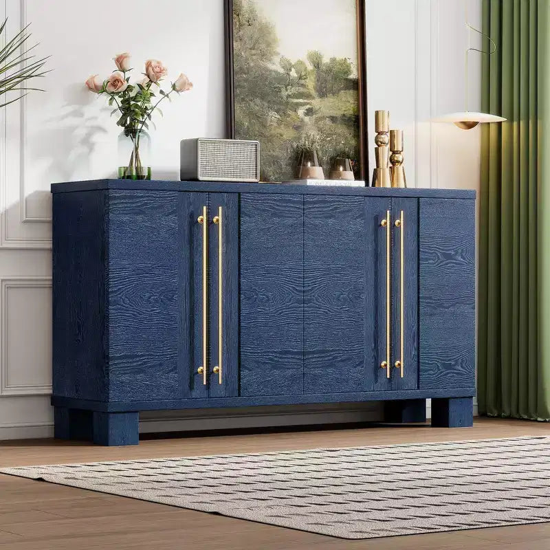 Modern Sideboard Cabinet, Bufft Cabinet with 4 Doors and 4 Shelves, Storage Cabinet for Living Room, Dining Room, Kitchen