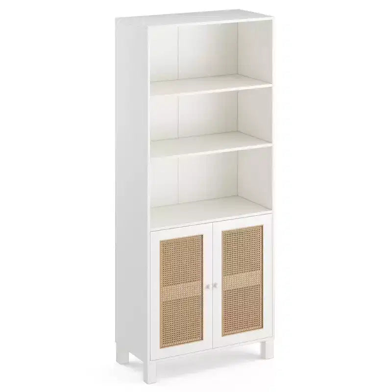 Minimalist Sideboard Buffet Cabinet with 2 Doors and 5 Shelves
