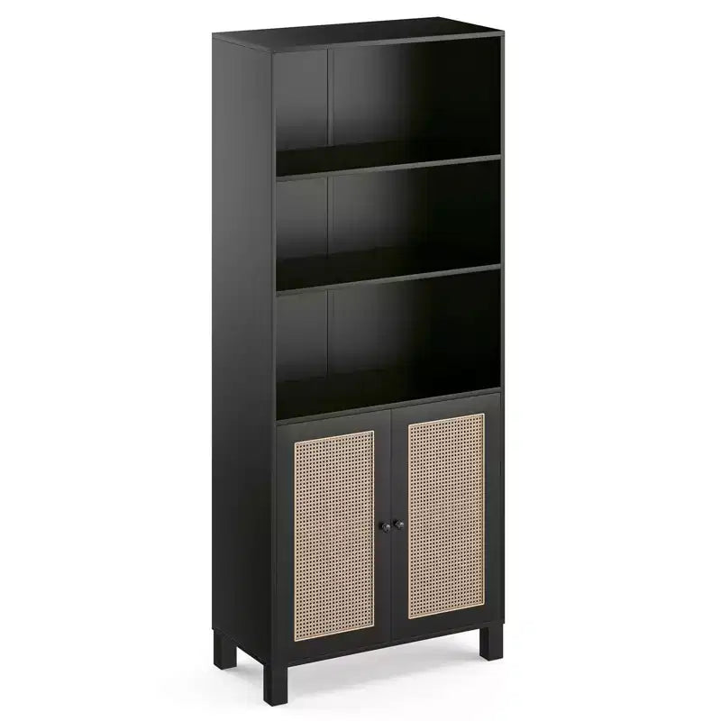 Minimalist Sideboard Buffet Cabinet with 2 Doors and 5 Shelves