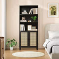 Minimalist Sideboard Buffet Cabinet with 2 Doors and 5 Shelves