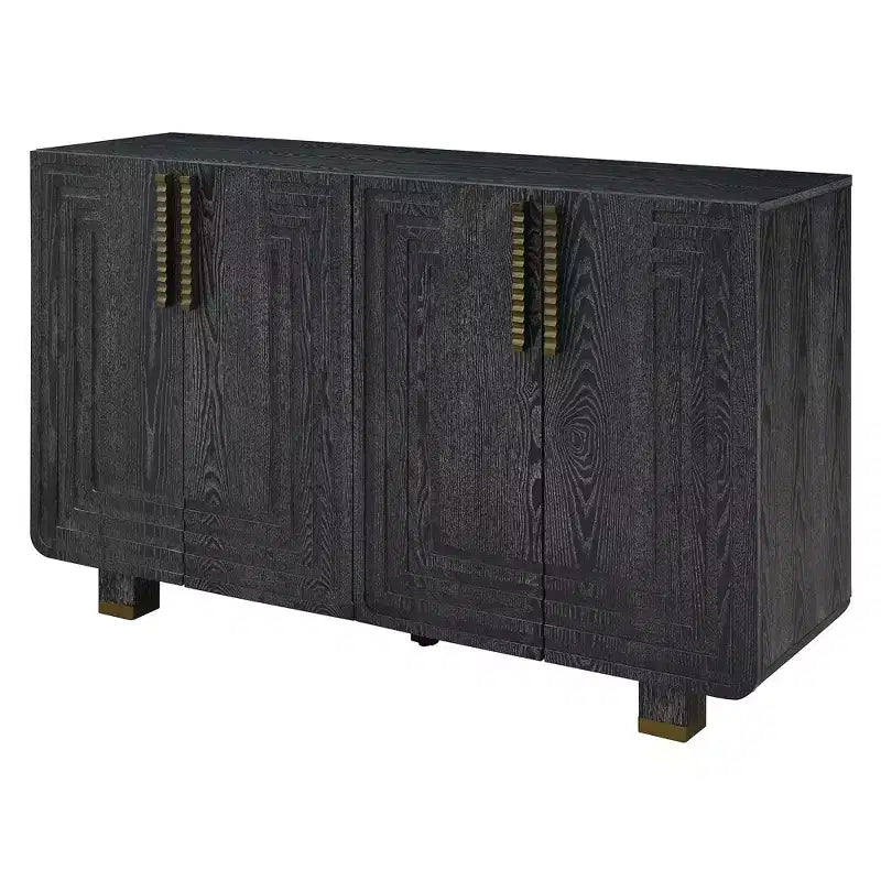 54" Vintage Sideboard Cabinet with 4 Doors and 4 Shelves
