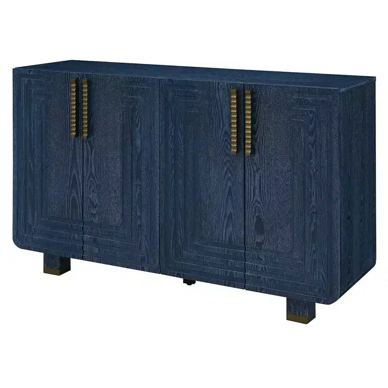 54" Vintage Sideboard Cabinet with 4 Doors and 4 Shelves
