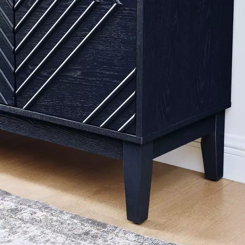 60.5" Farmhouse Sideboard Cabinet with 4 Doors and 4 Shelves