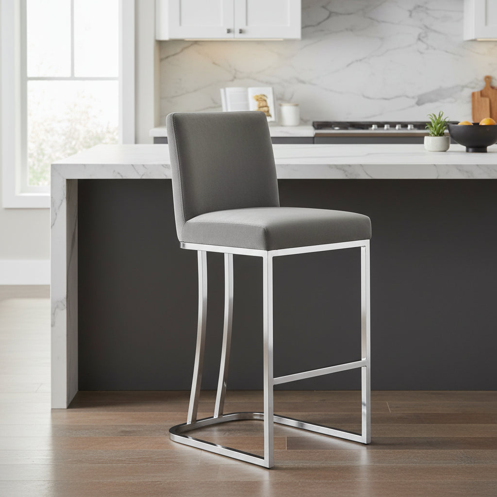 Meridian Furniture,Heidi Velvet Stool