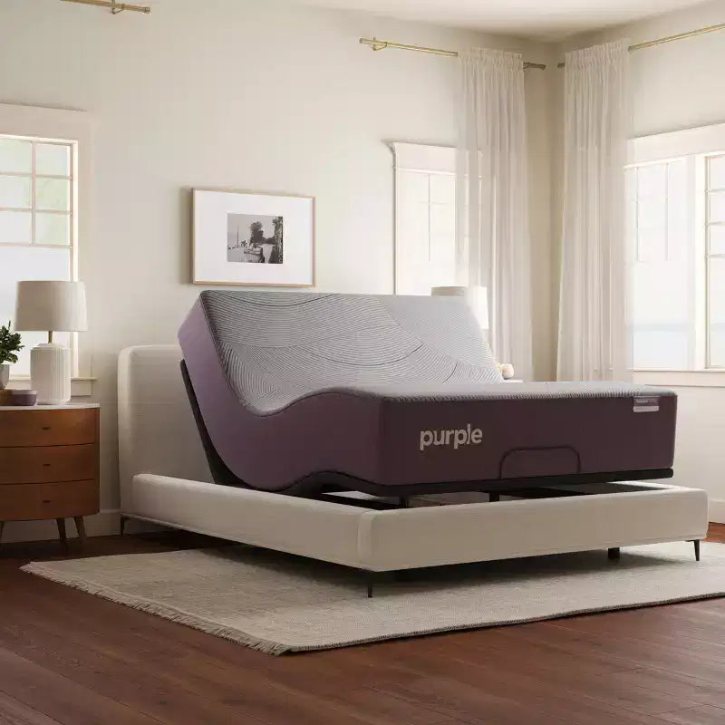 Smart Adjustable Bed Base with App Control, Anti-Snore and One-Touch Presets - Charcoal