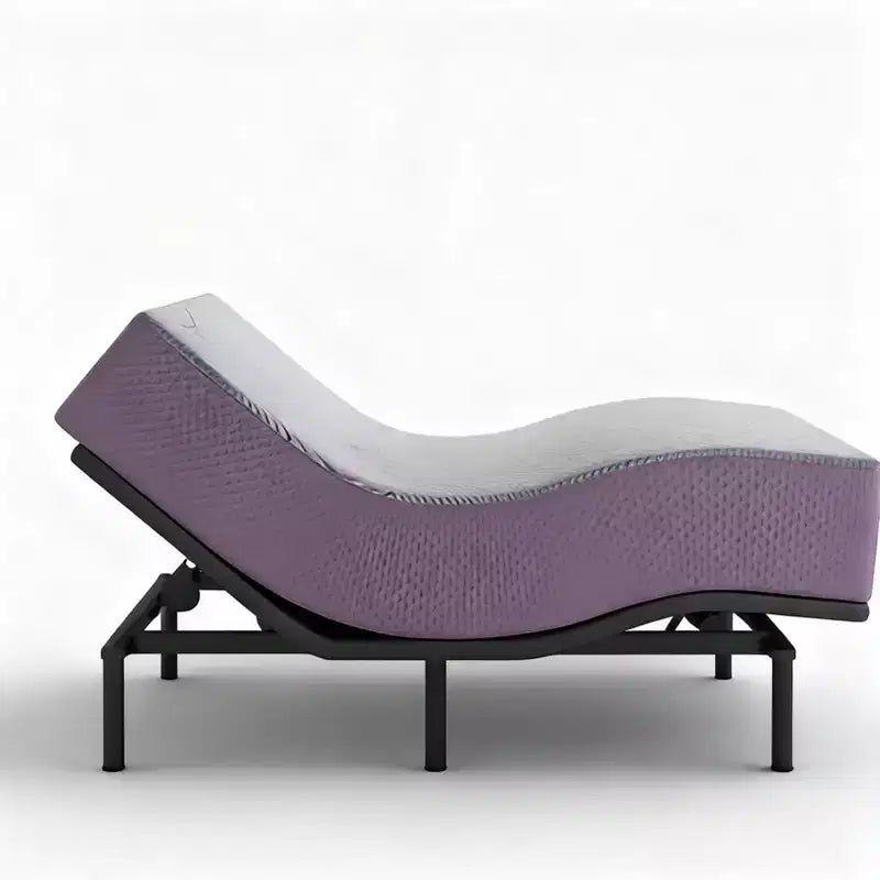 Smart Adjustable Bed Base with App Control, Anti-Snore and One-Touch Presets - Charcoal