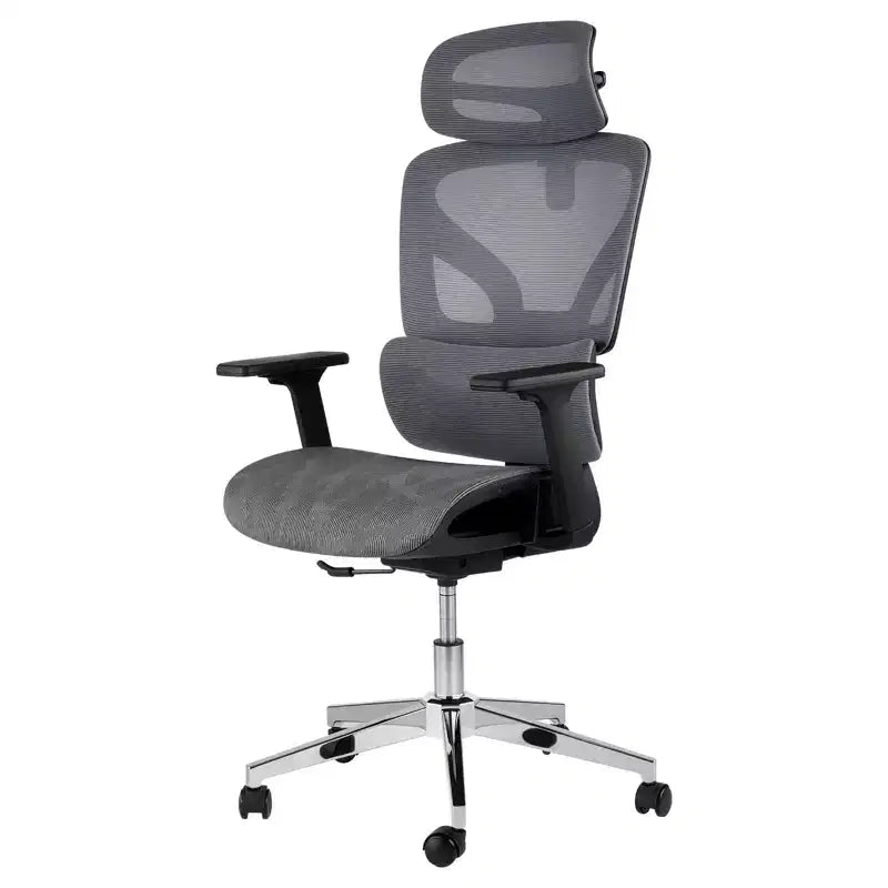 Sedia da ufficio ergonomica GustoWave con schienale in mesh traspirante, supporto lombare alto, braccioli regolabili 3D per lavoro o gaming