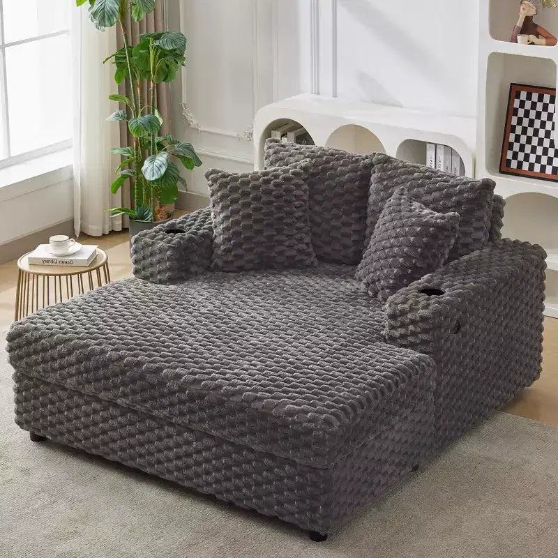 60 Divani lunghi oversize per interni, divano letto imbottito, comoda poltrona da lettura in peluche soffice, divano letto accogliente, per soggiorno, camera da letto, casa