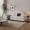 85 Modern 3 Seater Sofa Couch, Chenille Fabric Deep Seat Couch with Adjustable Wide Armrests & Plush Button-Tufted Back, Easy Assembly