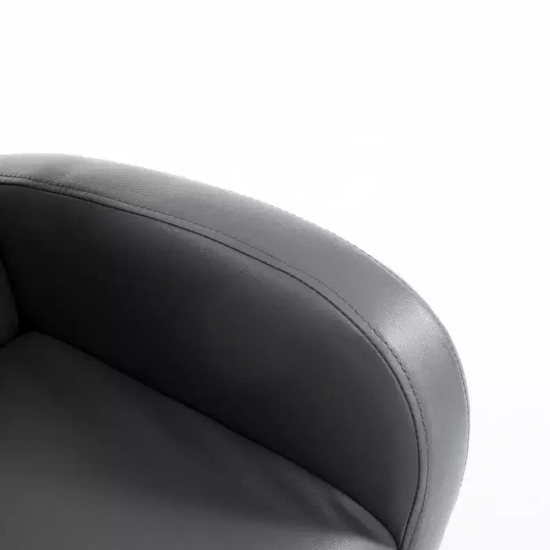Whisen Kids Sofa Sedia a Dondolo con Tasca Laterale, Poltroncina per Bambini in Pelle PU, Regalo per Bambini - Grigio