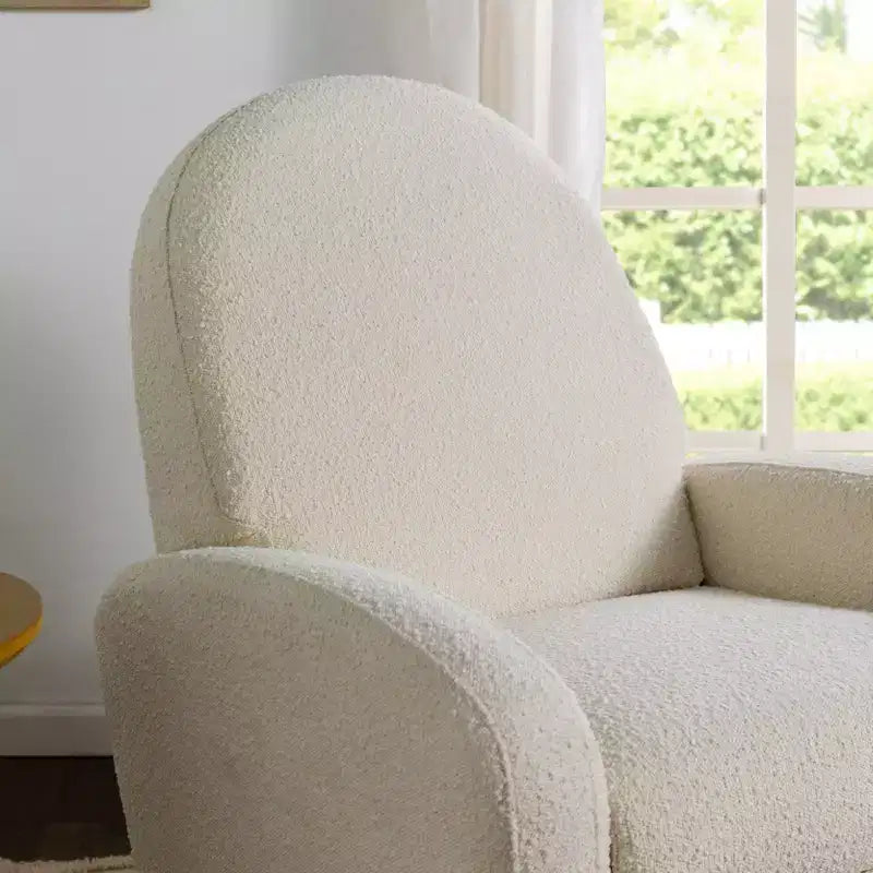 Babyletto Nami, poltrona reclinabile elettronica e scorrevole girevole con porta USB