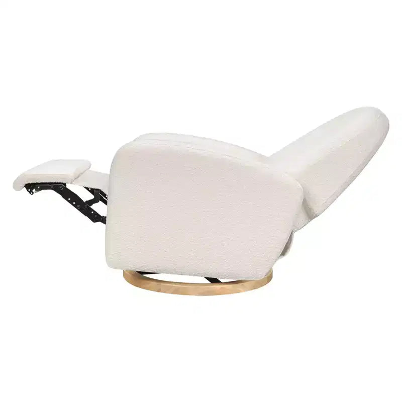 Babyletto Nami, poltrona reclinabile elettronica e scorrevole girevole con porta USB
