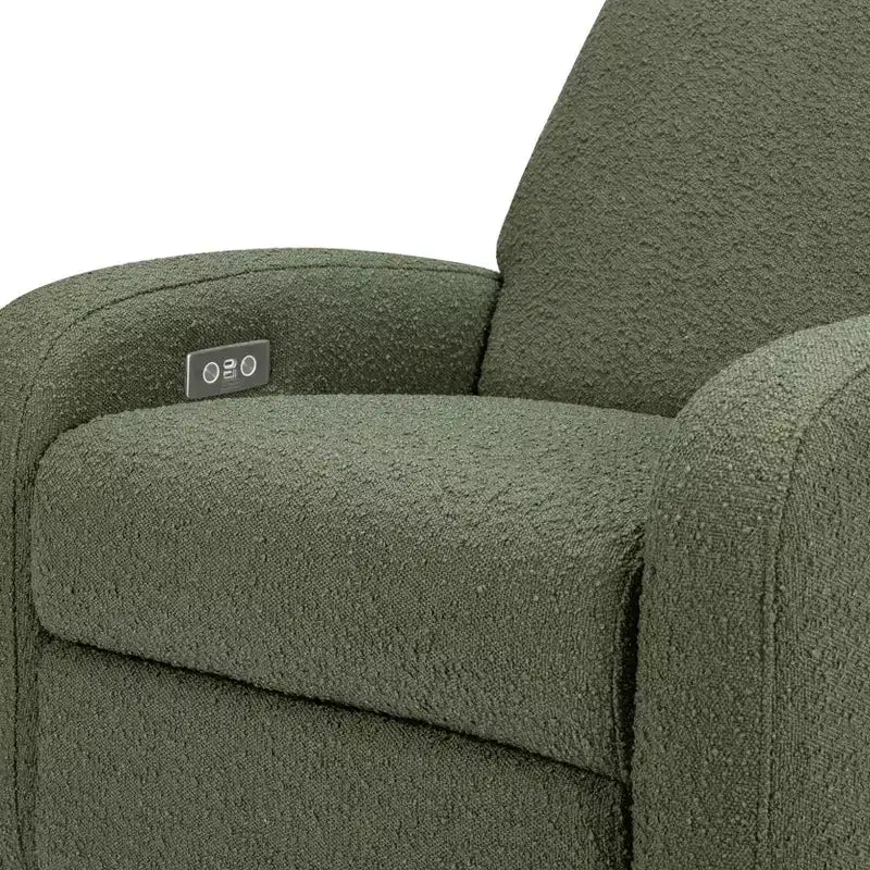 Babyletto Nami, poltrona reclinabile elettronica e scorrevole girevole con porta USB