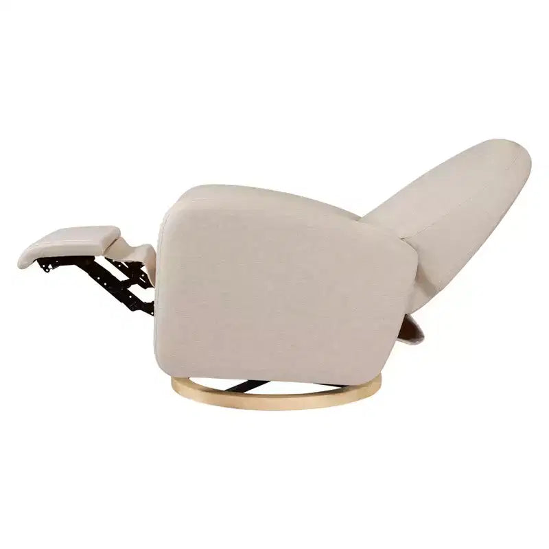 Babyletto Nami, poltrona reclinabile elettronica e scorrevole girevole con porta USB