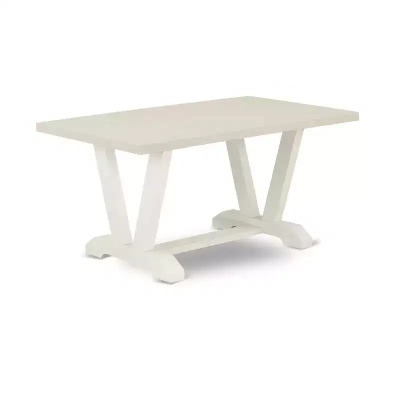 Tavolo da pranzo HomeStock 6 pezzi con piano rettangolare in legno massello finitura rovere naturale, 1 panca, 4 sedie