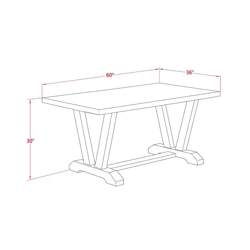 Tavolo da pranzo HomeStock 6 pezzi con piano rettangolare in legno massello finitura rovere naturale, 1 panca, 4 sedie