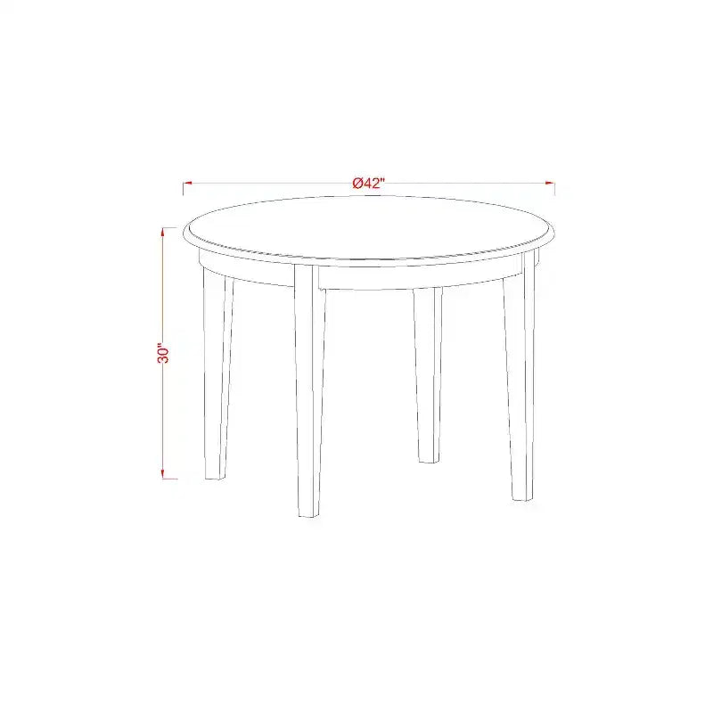 Set da pranzo retrò da cucina - Tavolo e sedie a 5 pezzi - Set da pranzo in legno massello - Stile moderno da fattoria