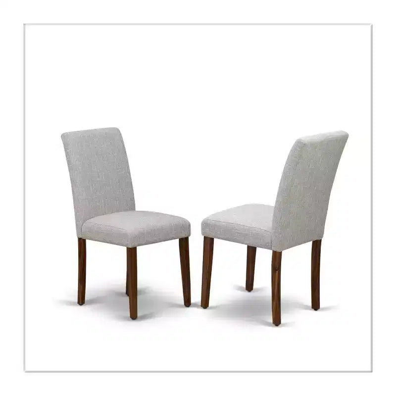 Tavolo da pranzo HomeStock 5 pezzi con piano in legno massello finitura rovere naturale e 4 sedie Parson