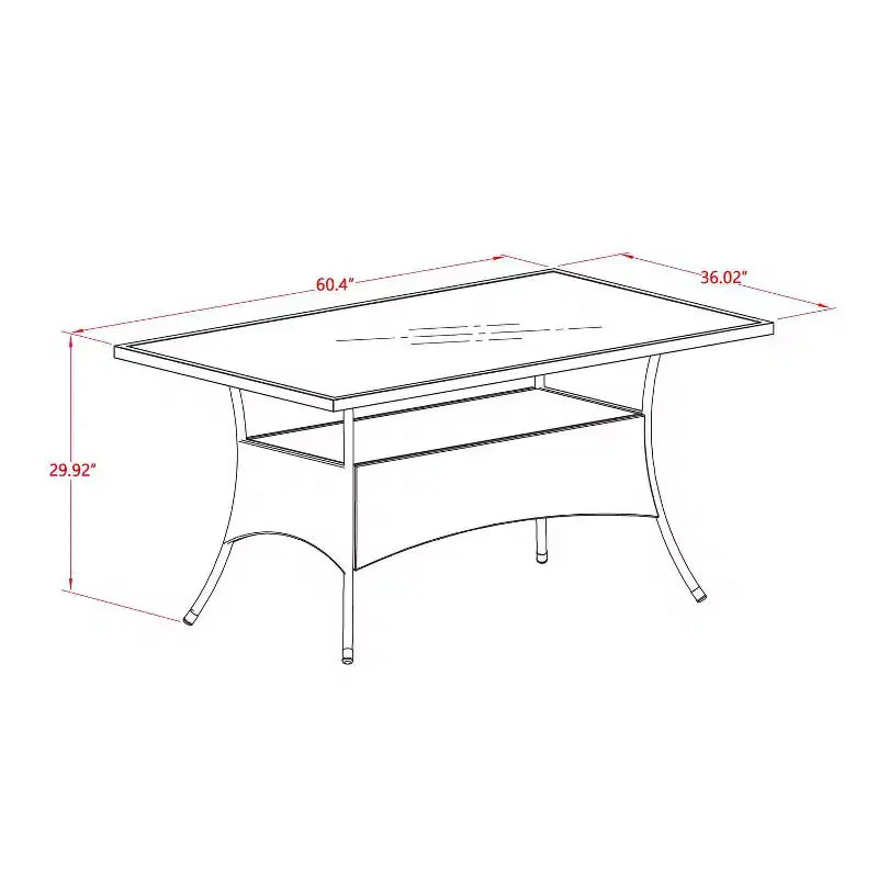 HomeStock Tavolo da pranzo a 7 pezzi con piano in legno massello finitura rovere naturale e 6 sedie